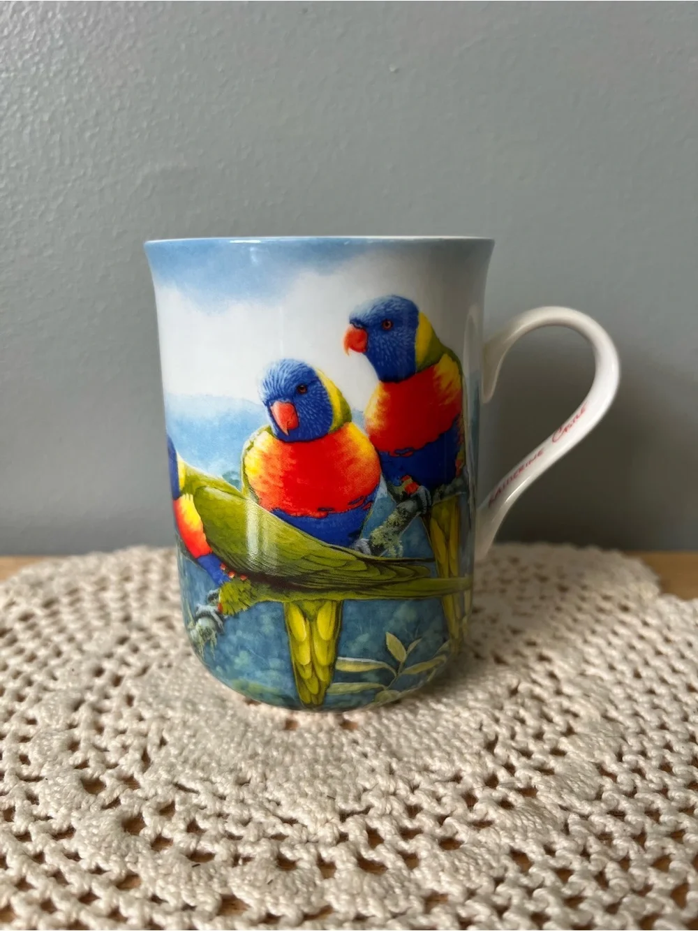 Katherine Castle 10th Annv. Birds of Australia Fine Bone China Tea/Coffee Mug
